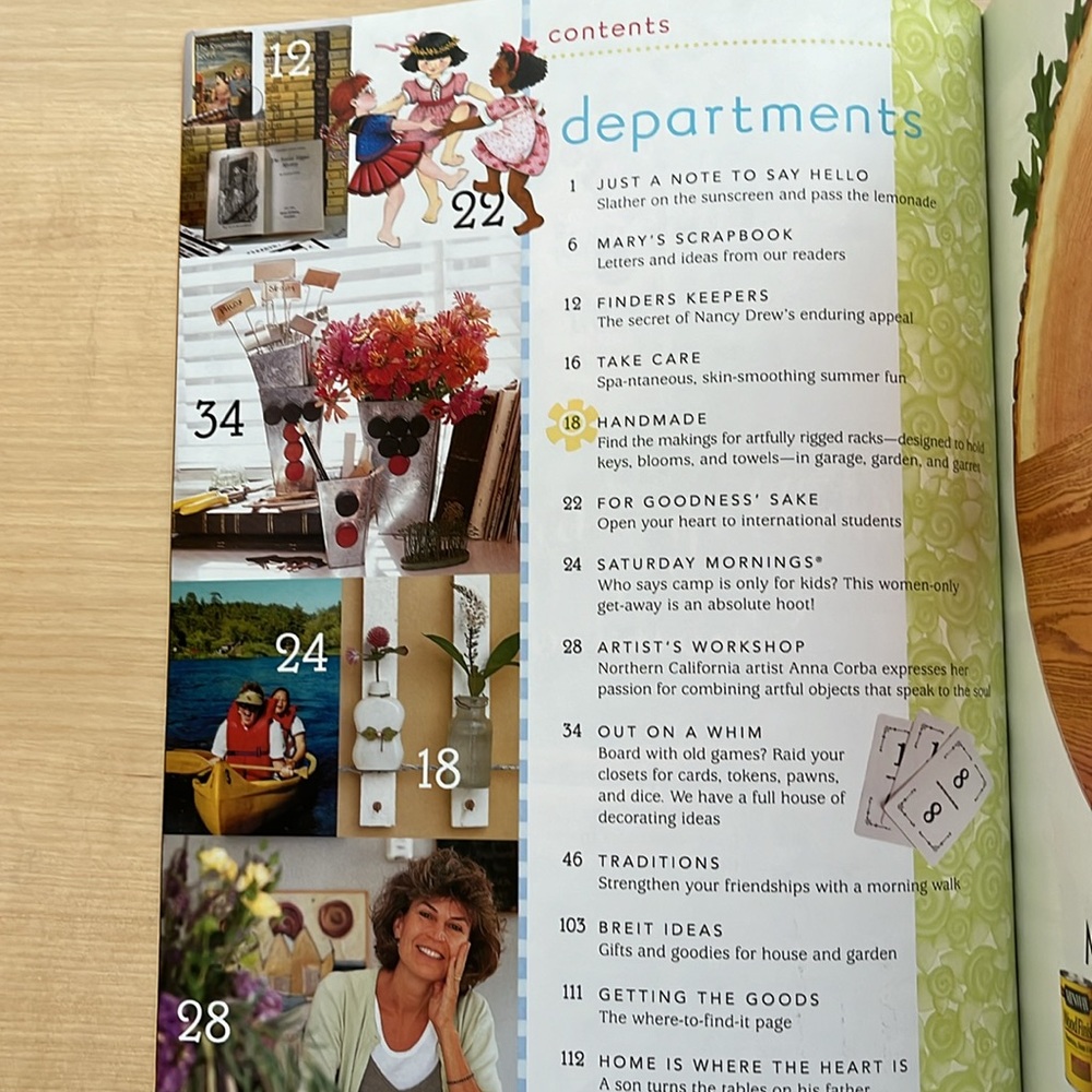 Mary Engelbreit Home Companion Magazine & Ann Estelle Paper Doll June/July 2001 - Picture 6 of 16